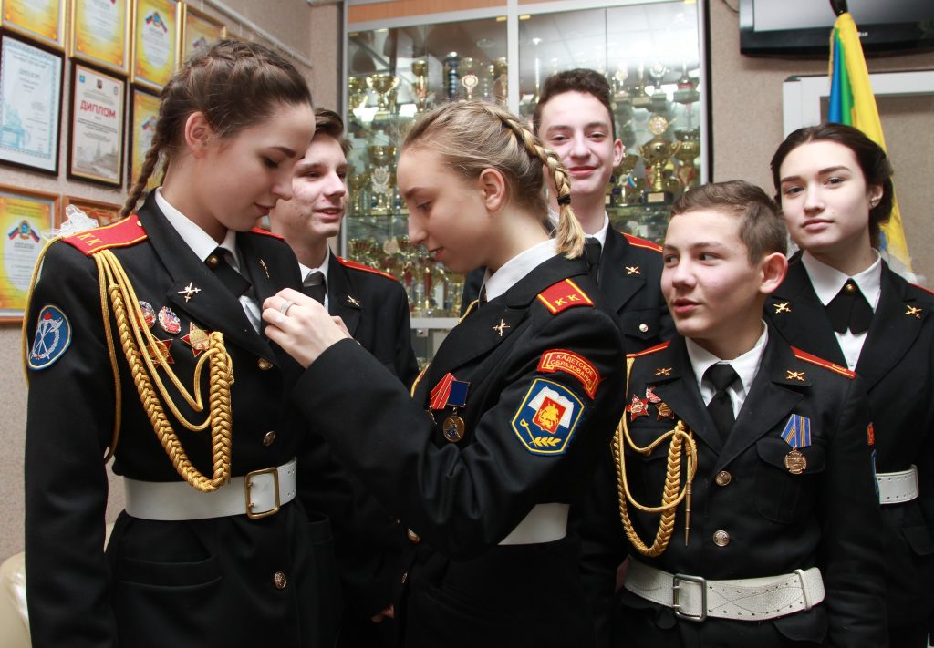 Кадетский класс открылся еще в одной московской школе. Фото: Наталия Нечаева