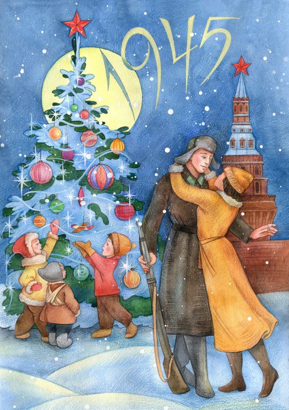 Рисунки москвичей станут новогодними открытками