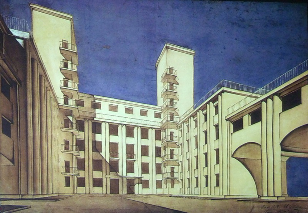 1928 год. Проект нового корпуса Моссовета
