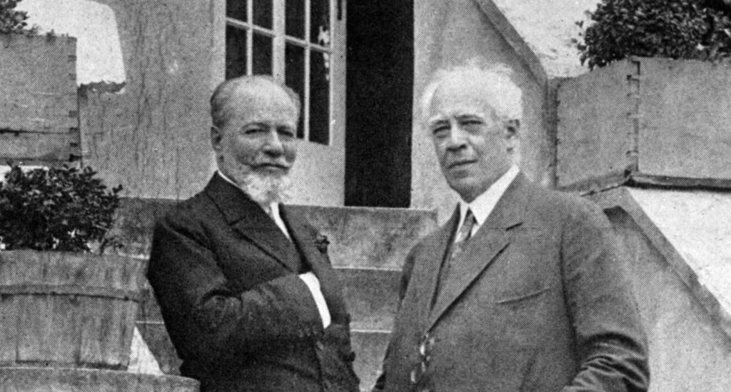 Владимир Немирович-Данченко и Константин Станиславский (справа) во время поездки в Германию. Фото 1923 года / ТАСС